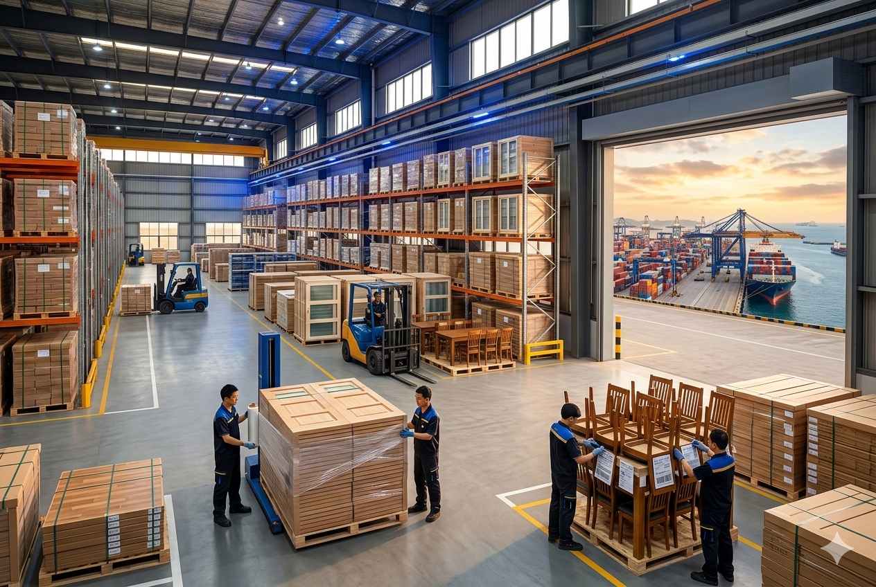 Easysail supplying high-end furniture and building materials from Foshan for overseas developments